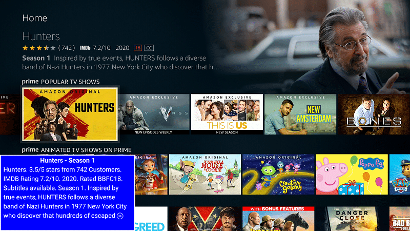 Amazon launches text banner for Fire TV to help sight impaired users